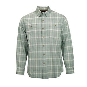 Ridgecut Men's Tech Chambray Plaid Button-Down Shirt